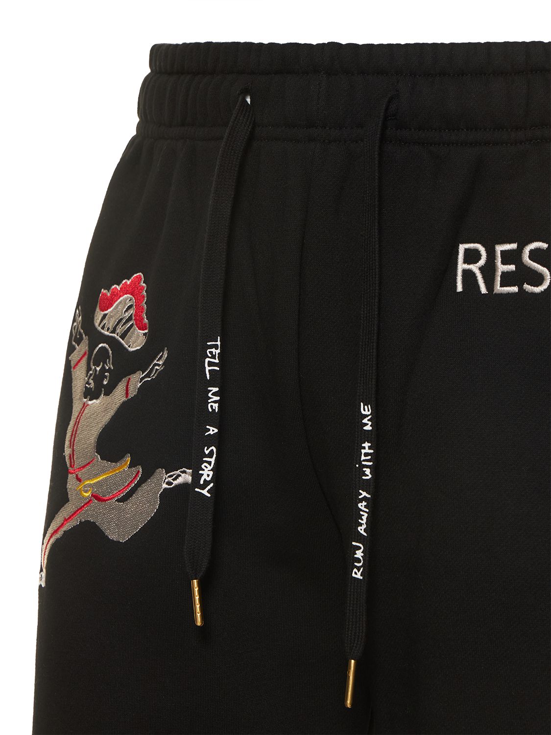 Shop Kidsuper Logo Cotton Sweatpants In Black