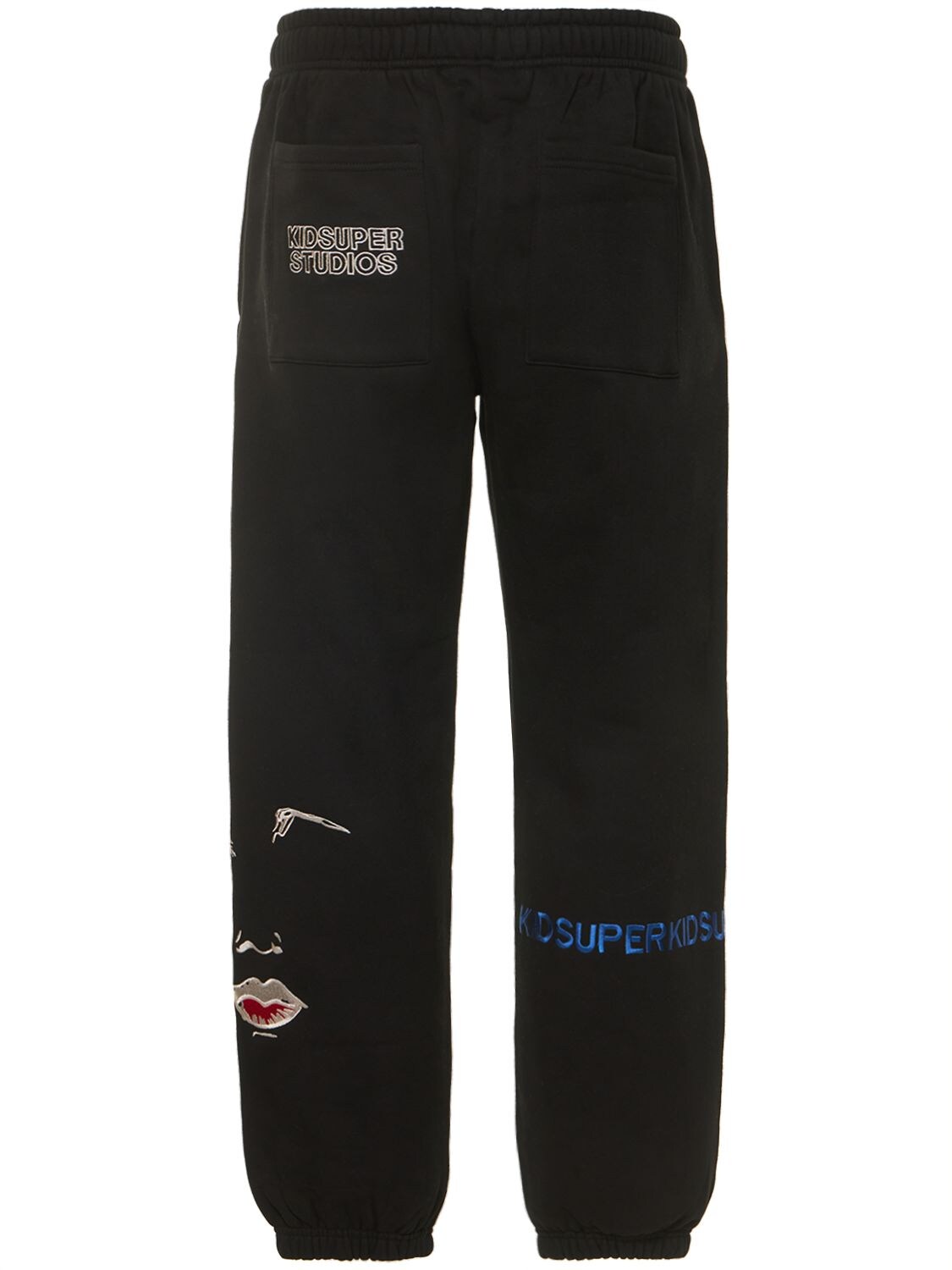 Shop Kidsuper Logo Cotton Sweatpants In Black