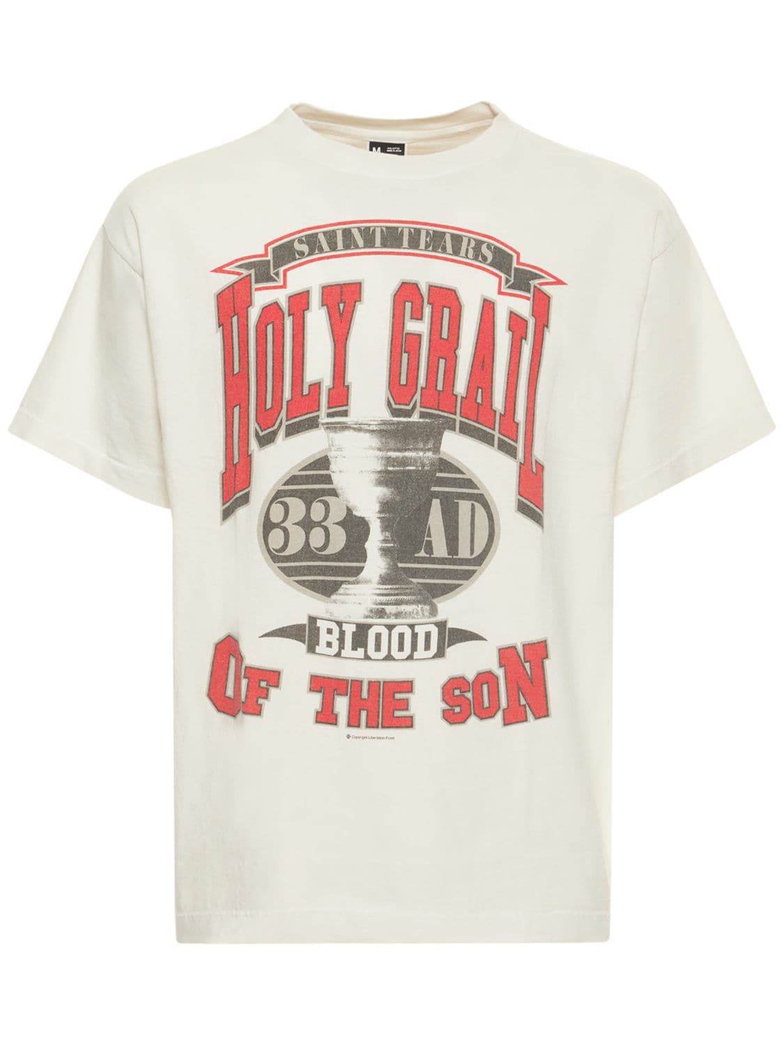 X Denim Tears 'saint Tears' Holy Grail T-shirt In White