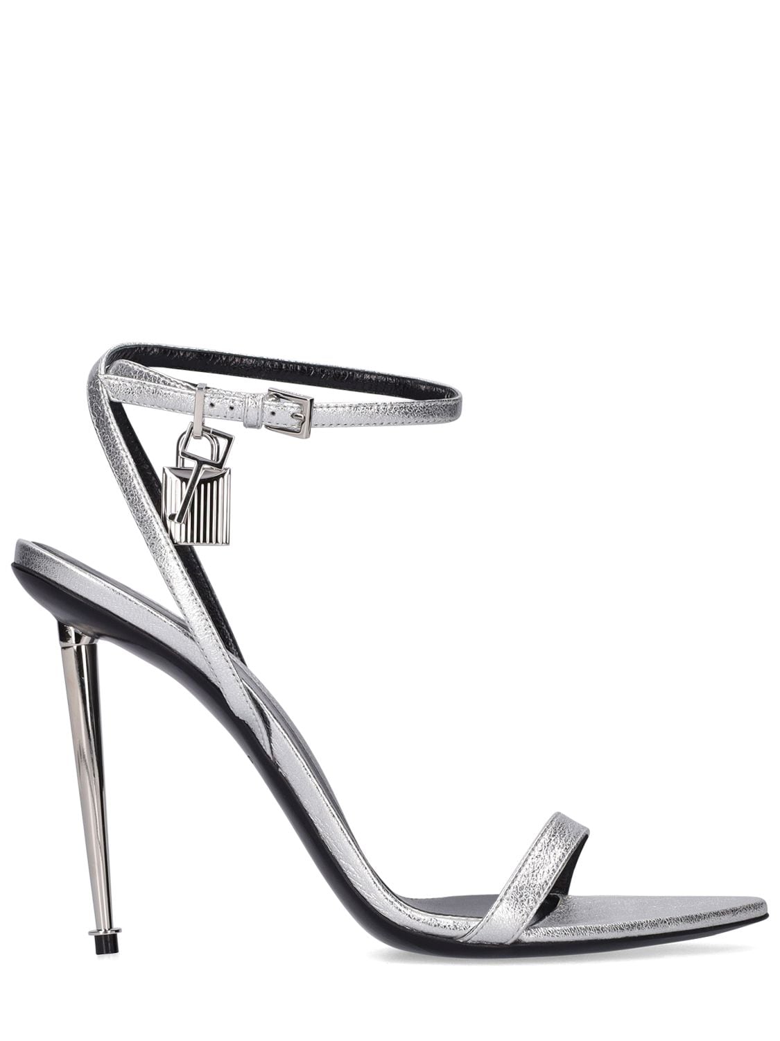 TOM FORD 105mm Padlock Laminated Leather Sandals