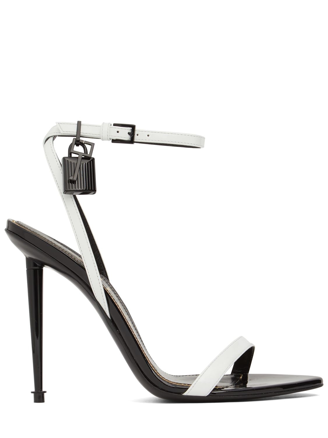 TOM FORD 105mm Padlock Patent Leather Sandals