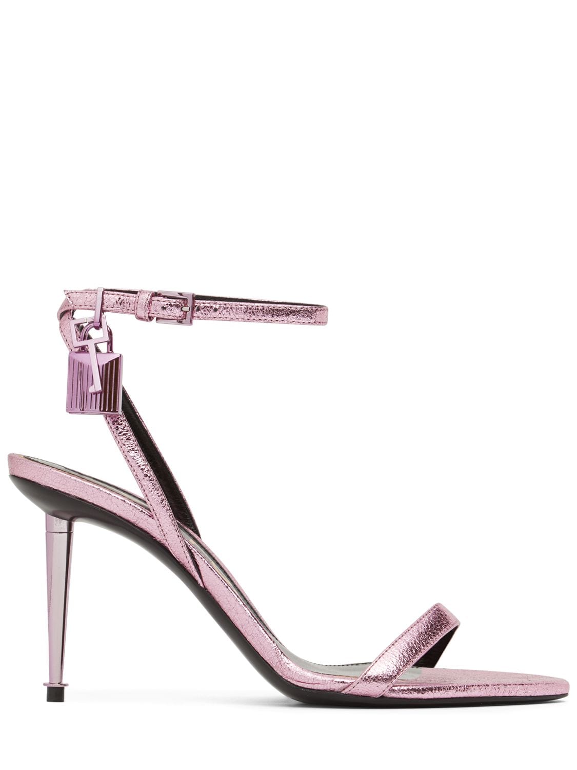 TOM FORD 85mm Padlock Laminated Leather Sandals