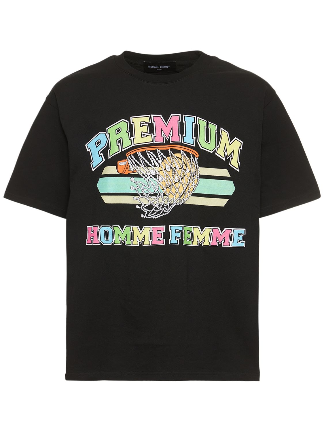 HOMME + FEMME LA Premium Basketball Cotton Jersey T-shirt