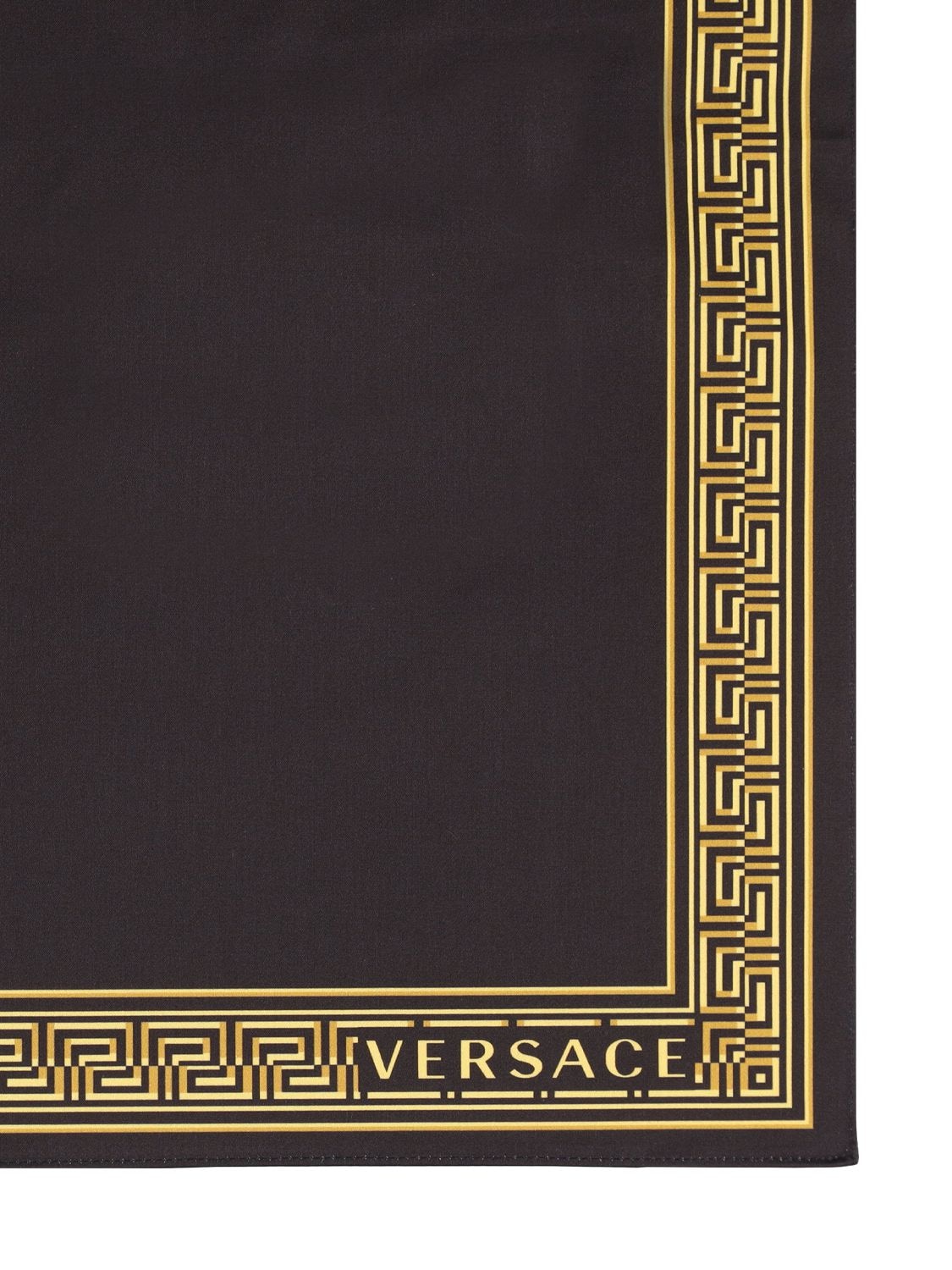 Shop Versace Set Of 2 Medusa Amplified Tablemats In Black,gold
