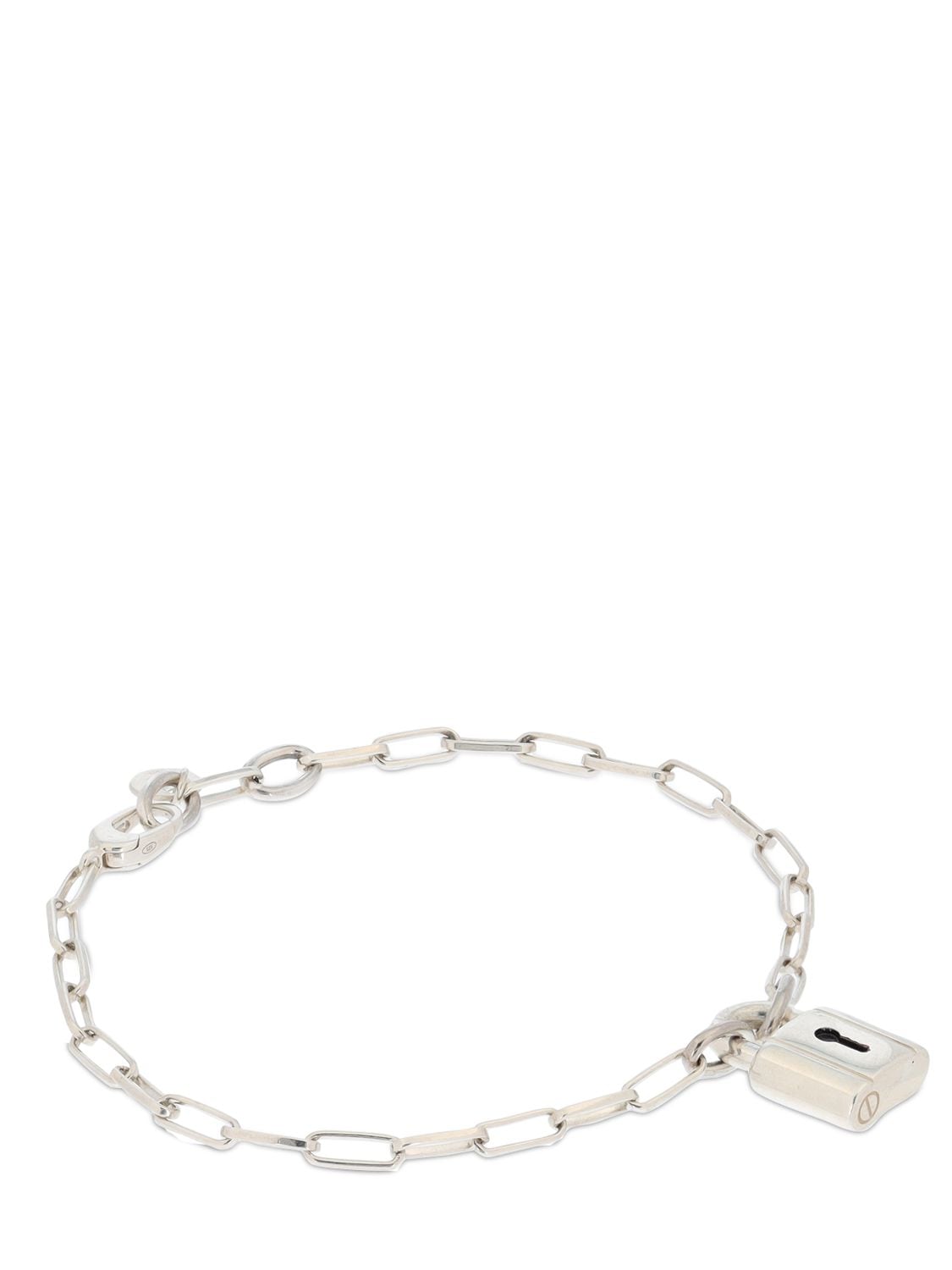Shop Dodo Silver Lock Chain Bracelet