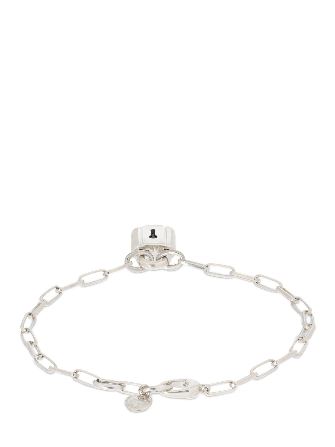 Shop Dodo Silver Lock Chain Bracelet