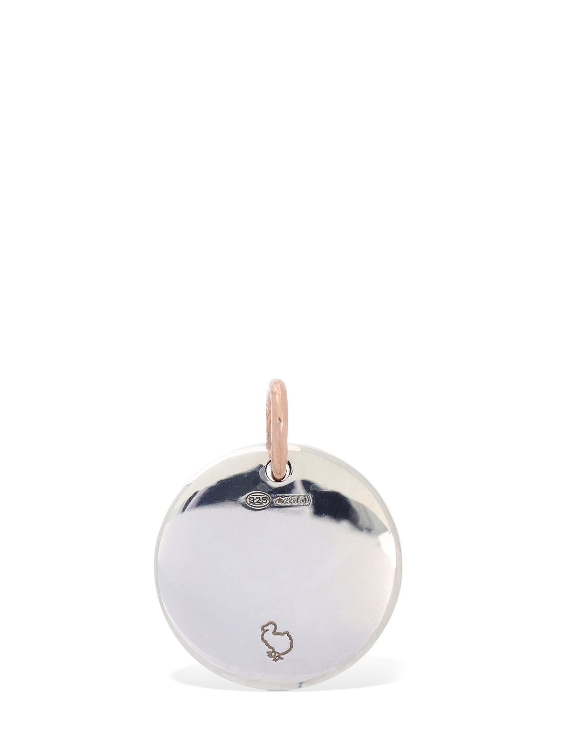 Shop Dodo 9kt Rose Gold & Silver Cancer Charm In Silver,rose Gold