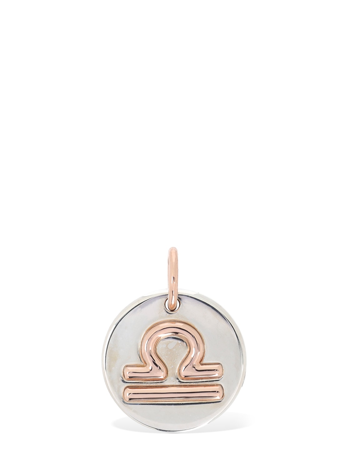 Image of 9kt Rose Gold & Silver Libra Charm