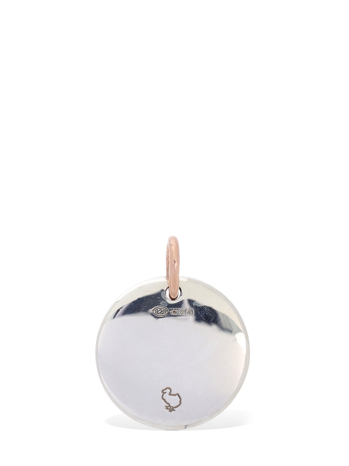 Shop Dodo 9kt Rose Gold & Silver Aquarius Charm In Silver,rose Gold