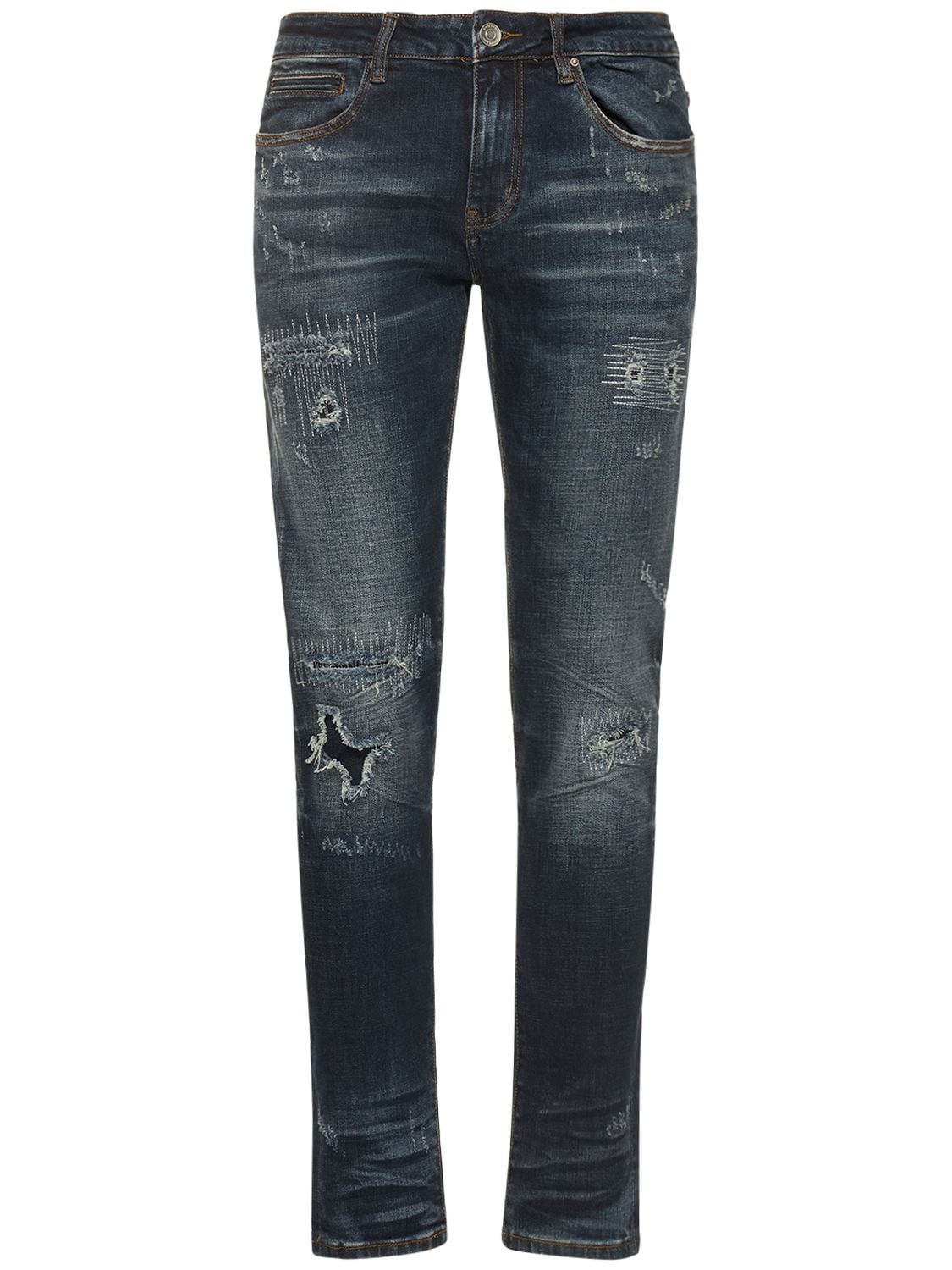 EMBELLISH Slate Standard Cotton Denim Jeans