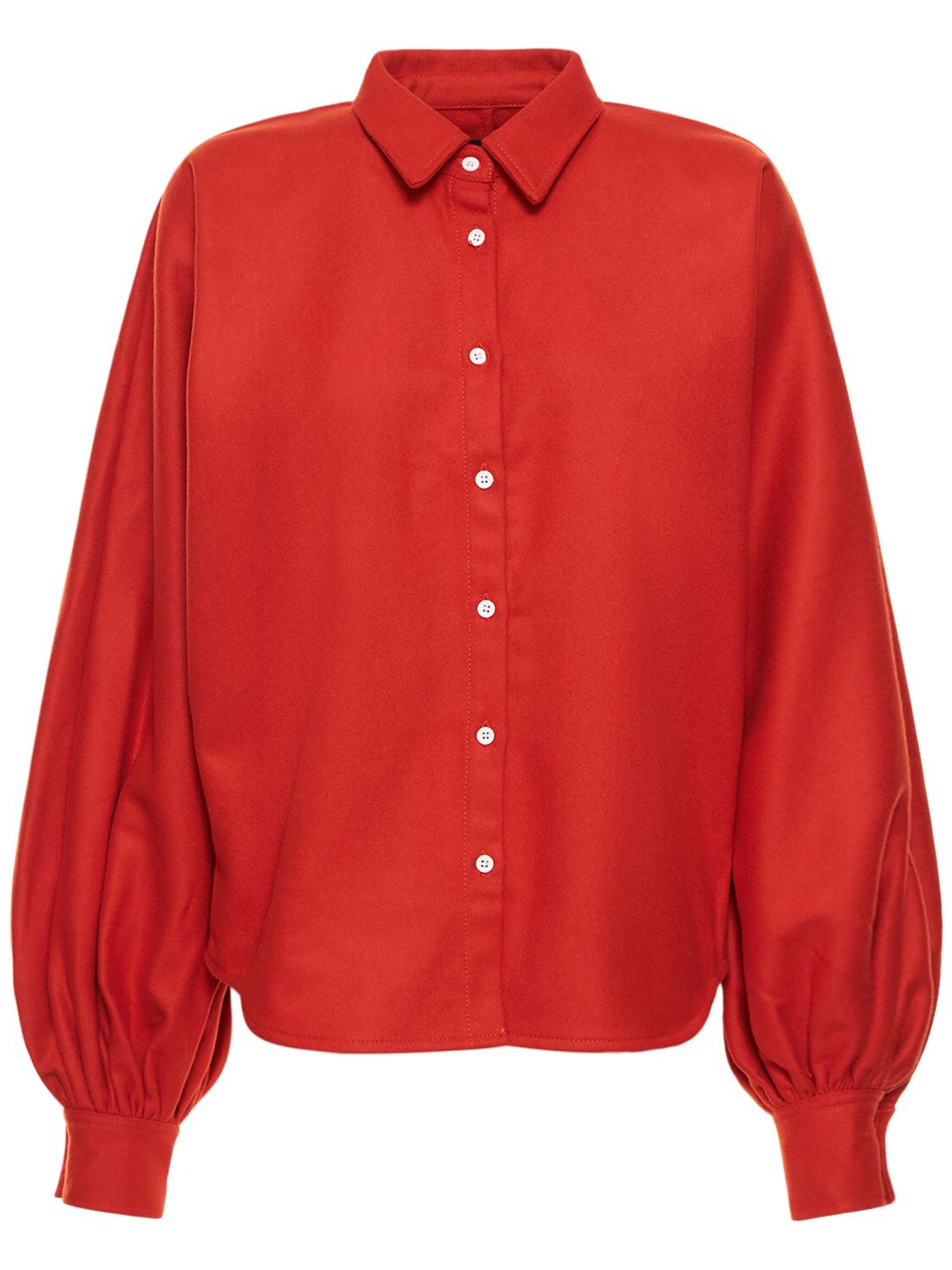 MADE IN TOMBOY Claire Wool Balloon Sleeves Shirt