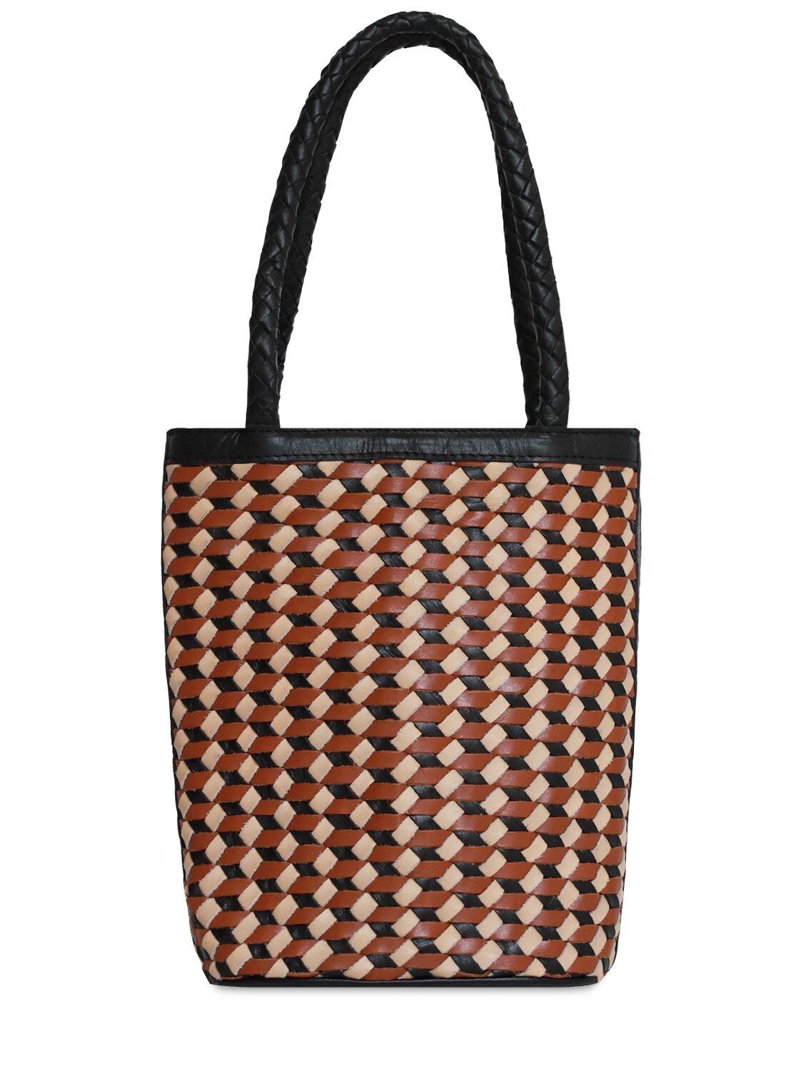 Bembien Bonita Handwoven Leather Top Handle Bag In Gio | ModeSens