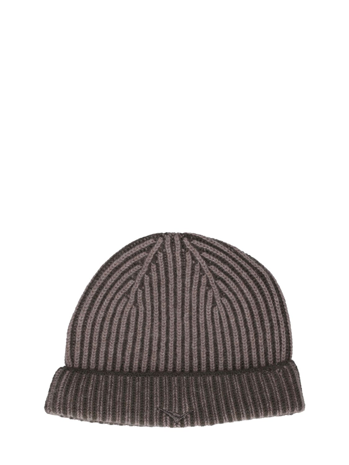 Sease Ribbed Cashmere Reversible Beanie In Bottle Green