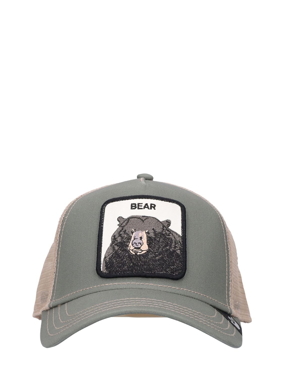 Goorin Bros The Black Bear Trucker Hat W/patch In Green