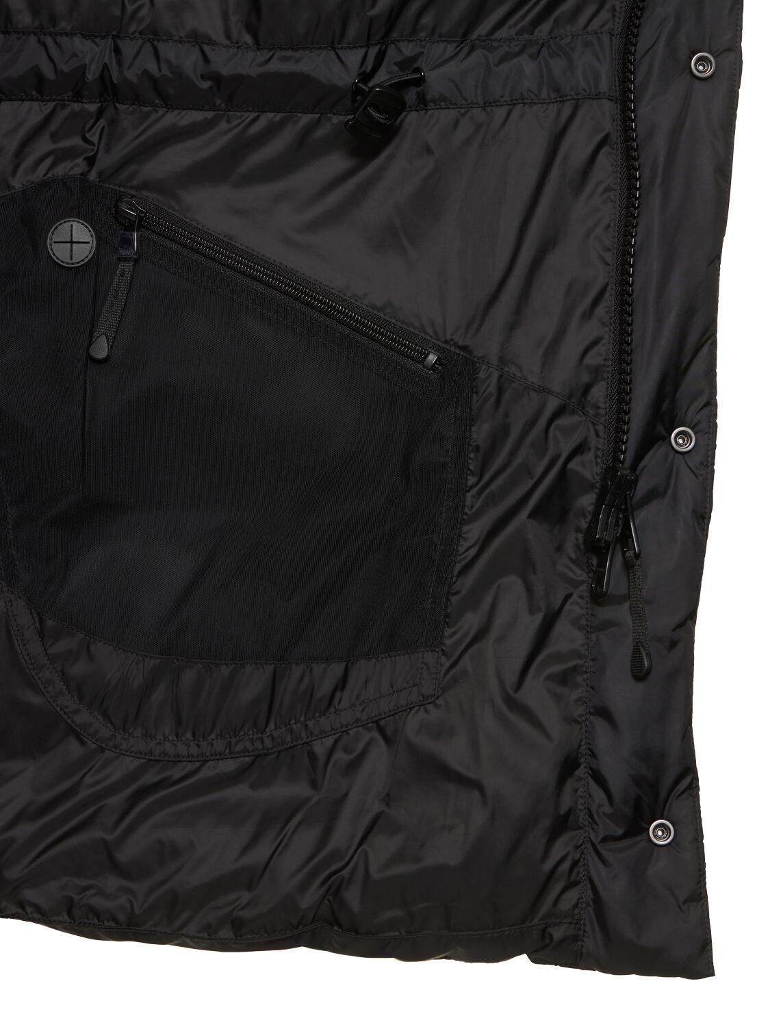 Shop Burberry Lindford Hooded Nylon Down Jacket In Black
