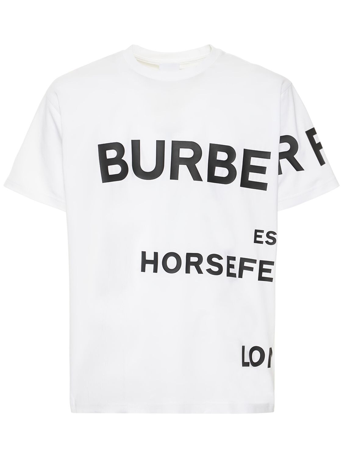 BURBERRY LOGO印花棉质平纹针织T恤