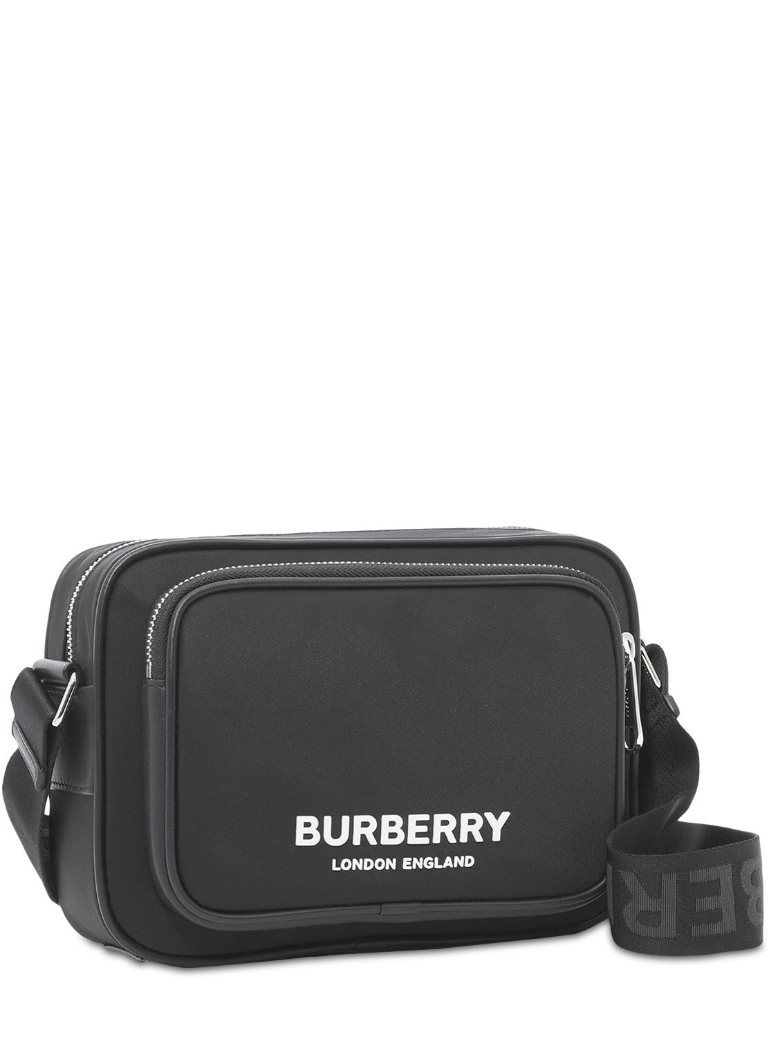Burberry Paddy Logo Nylon Crossbody Bag In Black | ModeSens