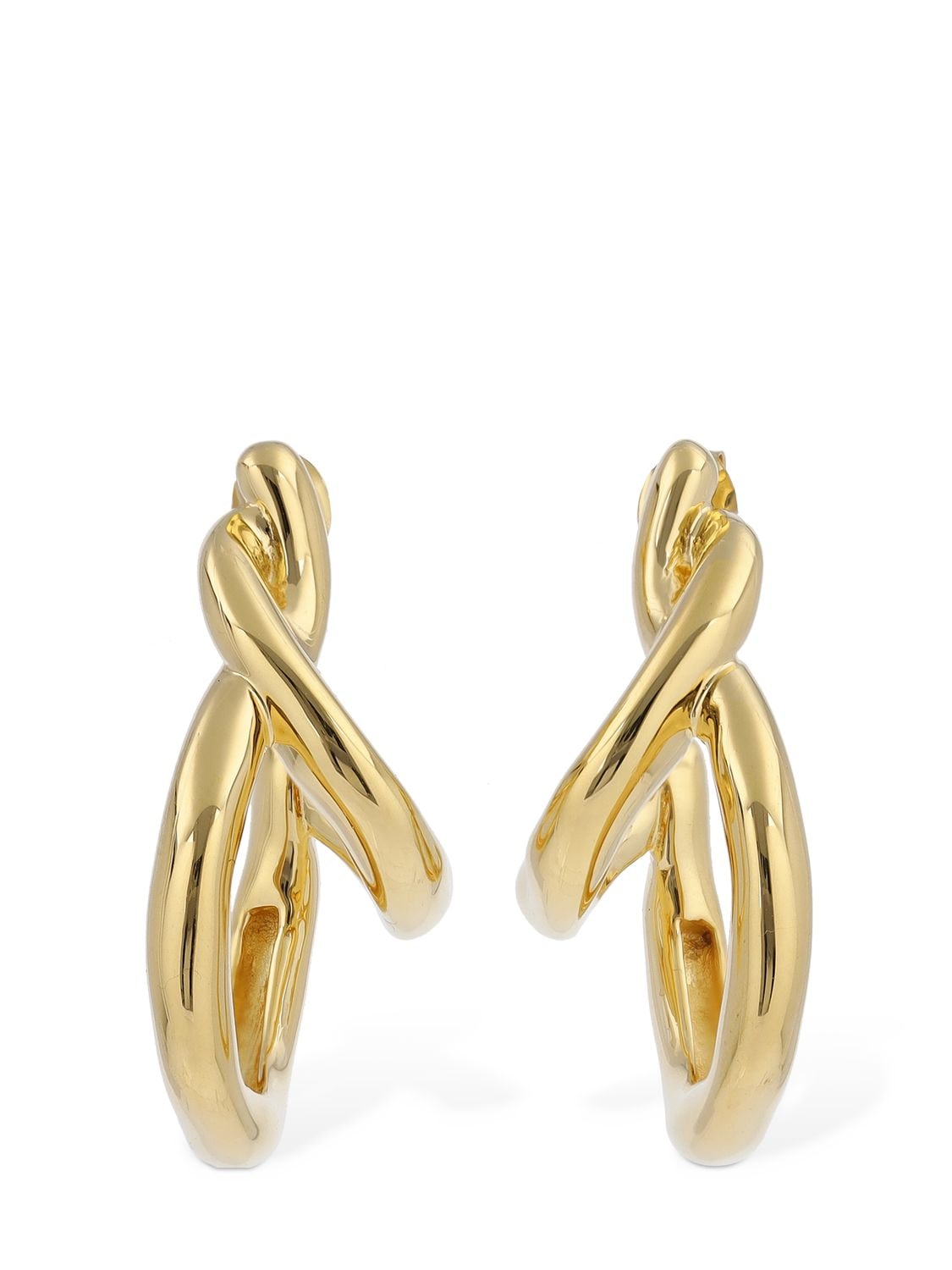 Missoma Double Molten Hoop Earrings In Gold