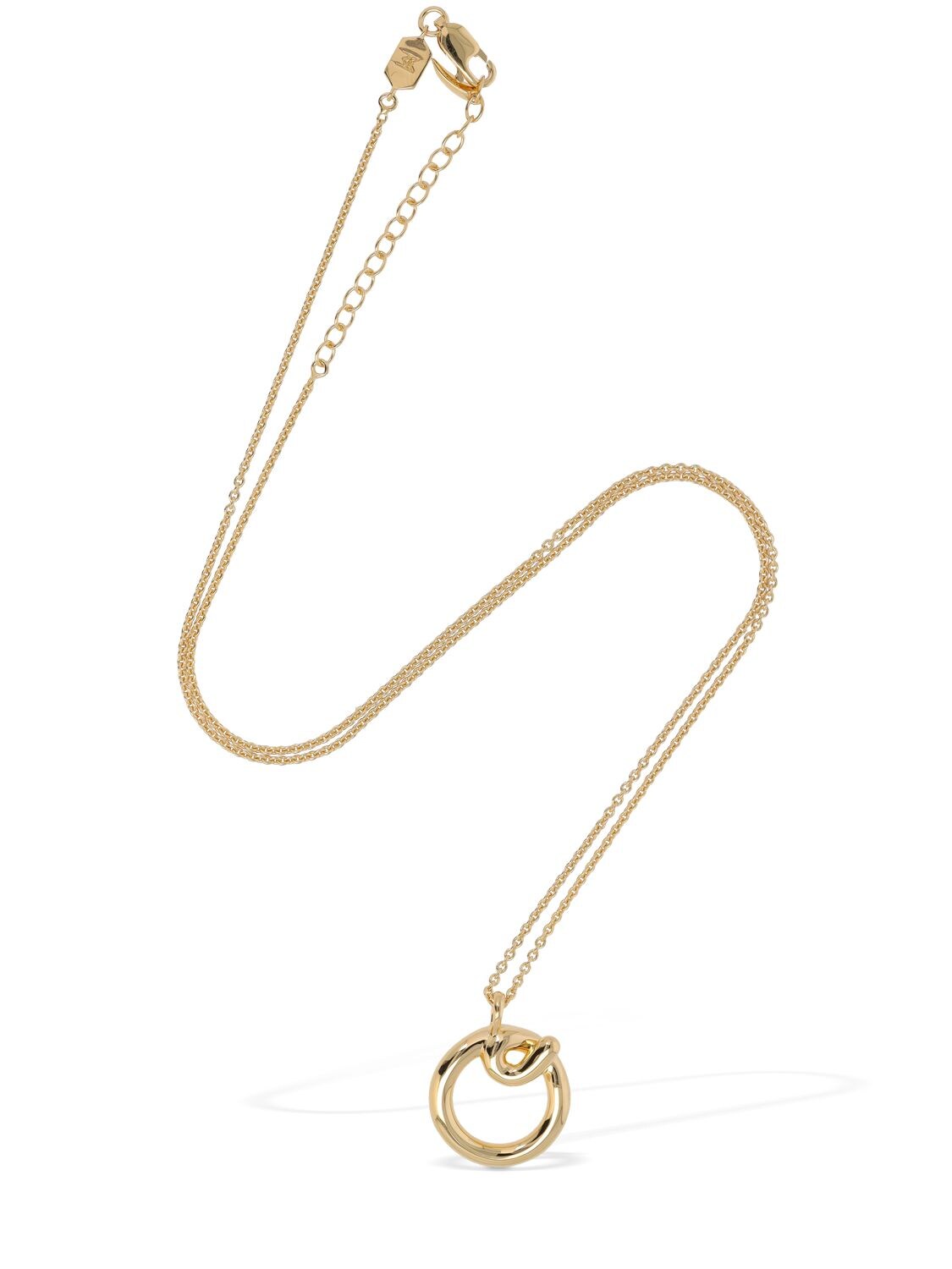 Shop Missoma Curvy Molten "o" Pendant Necklace In Gold