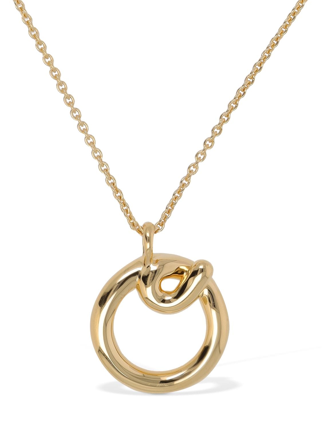 Missoma Curvy Molten "o" Pendant Necklace In Gold