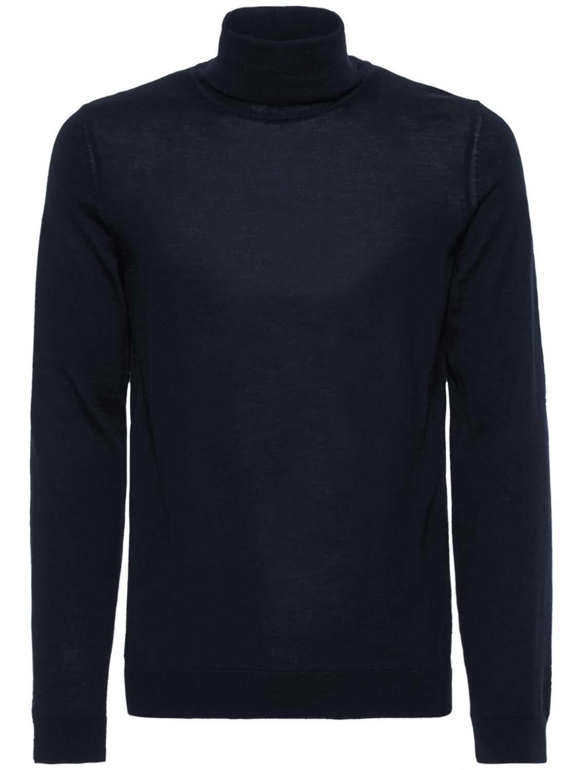 Hugo Boss Musso-p Slim Fit Turtleneck Sweater In Dark Blue