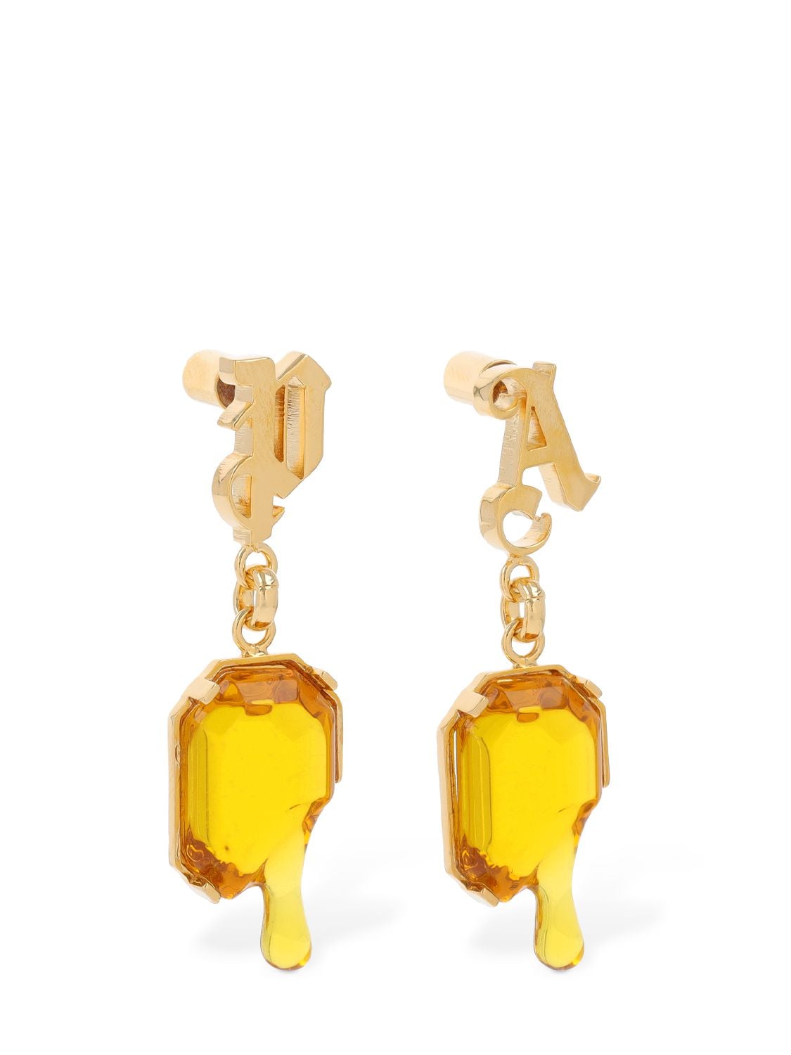 PALM ANGELS MELTING STONES DROP EARRINGS