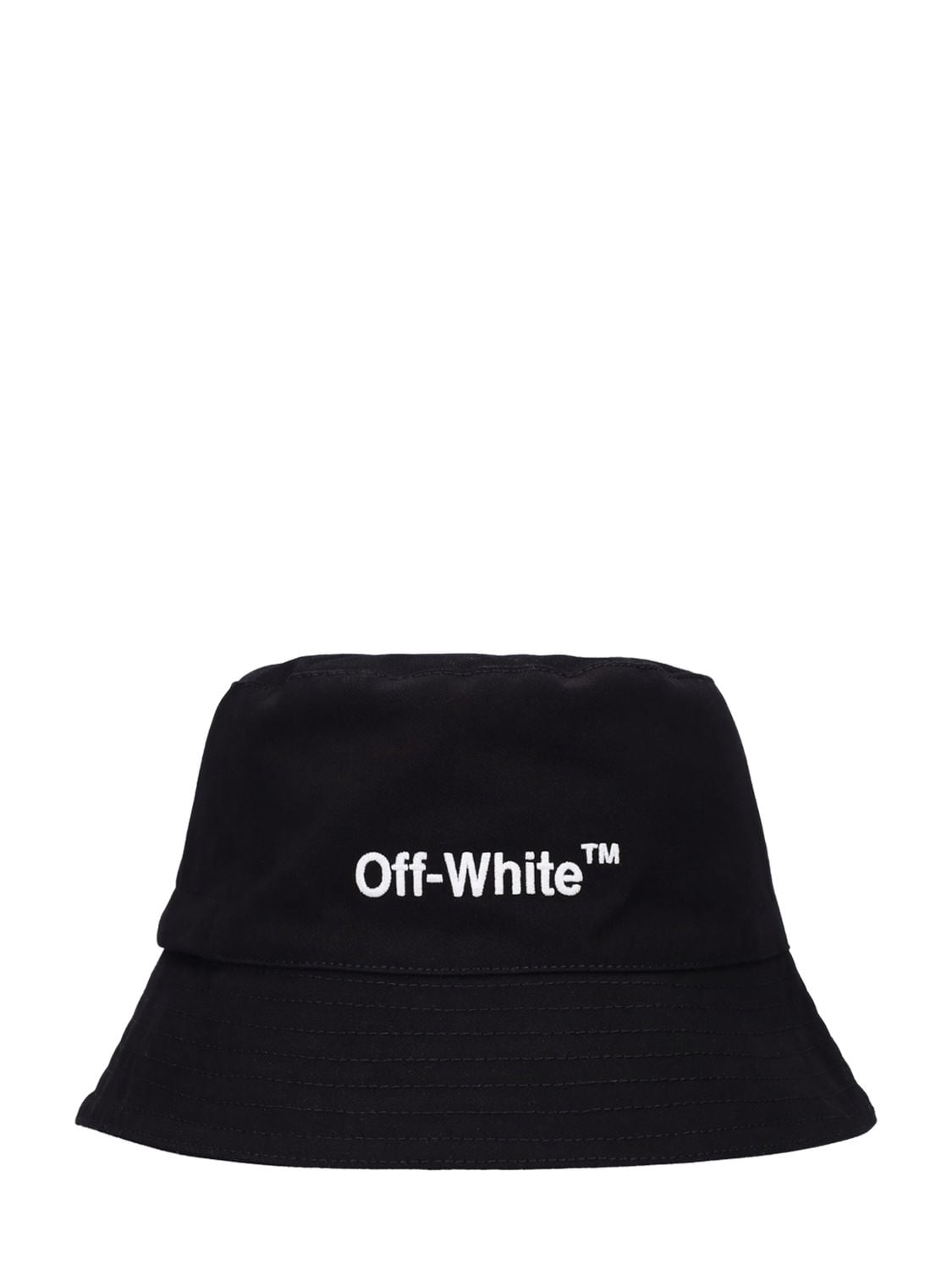 OFF-WHITE HELVETICA棉质渔夫帽
