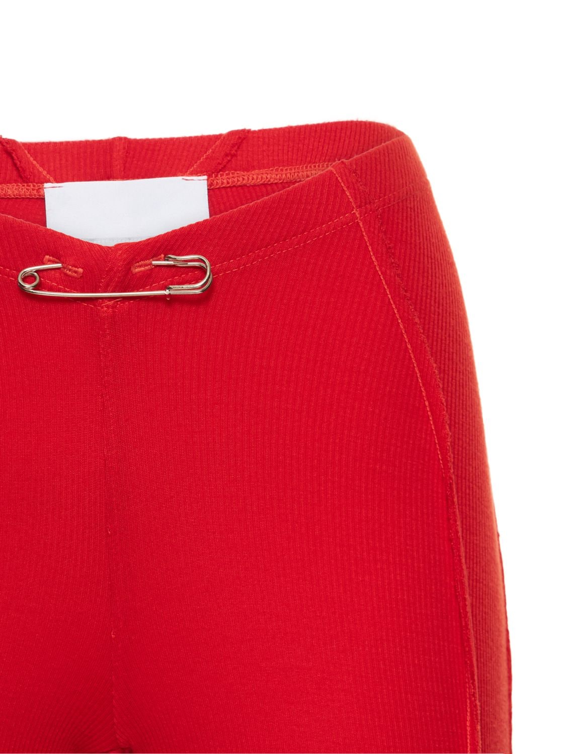 Sami Miro Vintage Asymmetric Stretch Tencel Pants In Red | ModeSens
