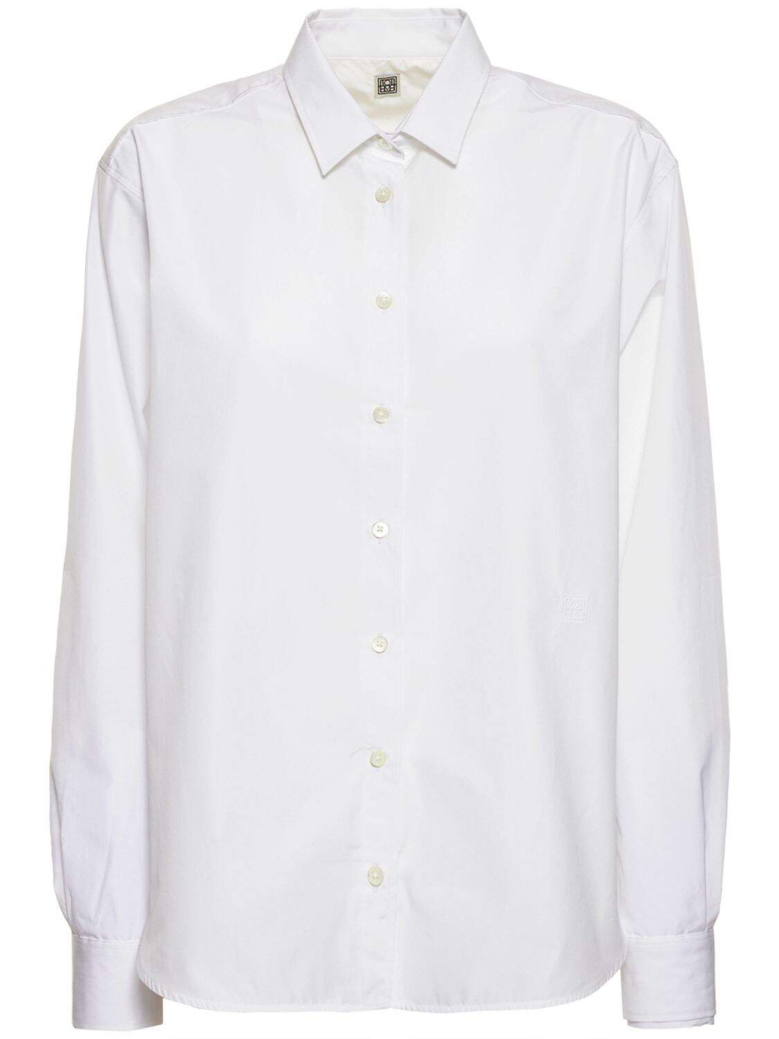 TOTÊME SIGNATURE ORGANIC COTTON POPLIN SHIRT