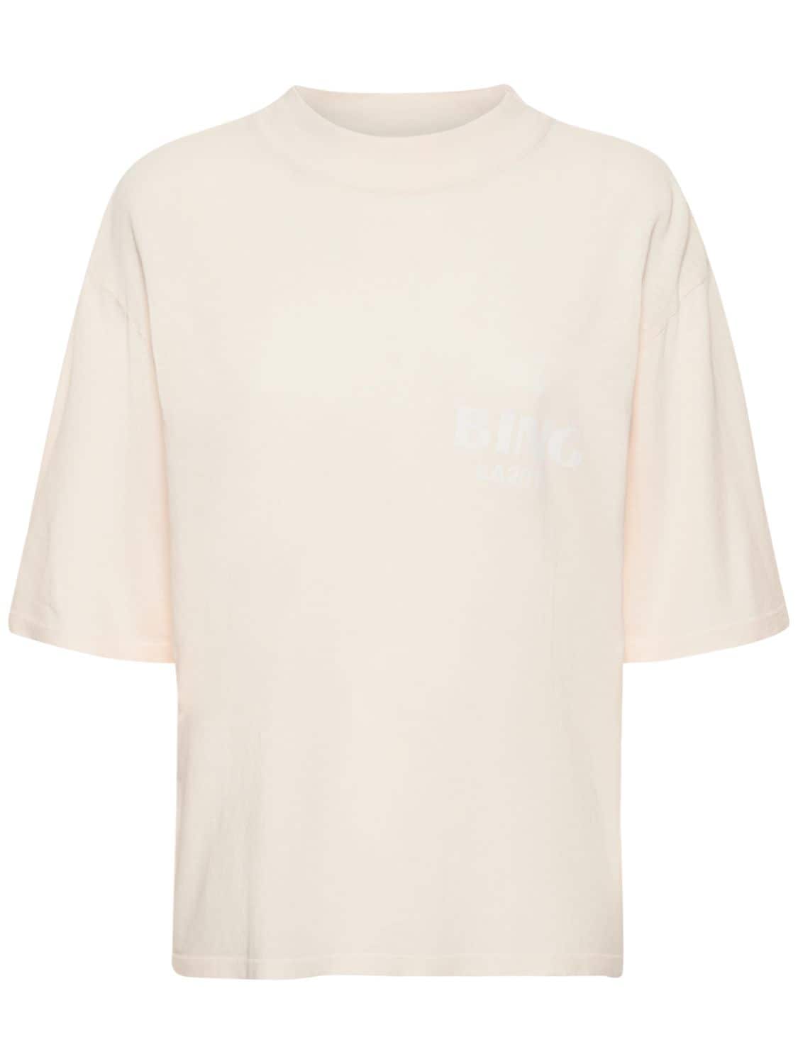 Wes La Logo Cotton Jersey T-shirt