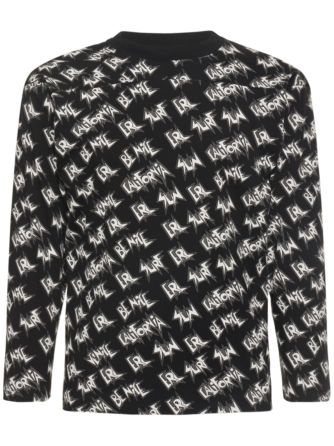 ERL Logo Printed Waffle Cotton L/s T-shirt
