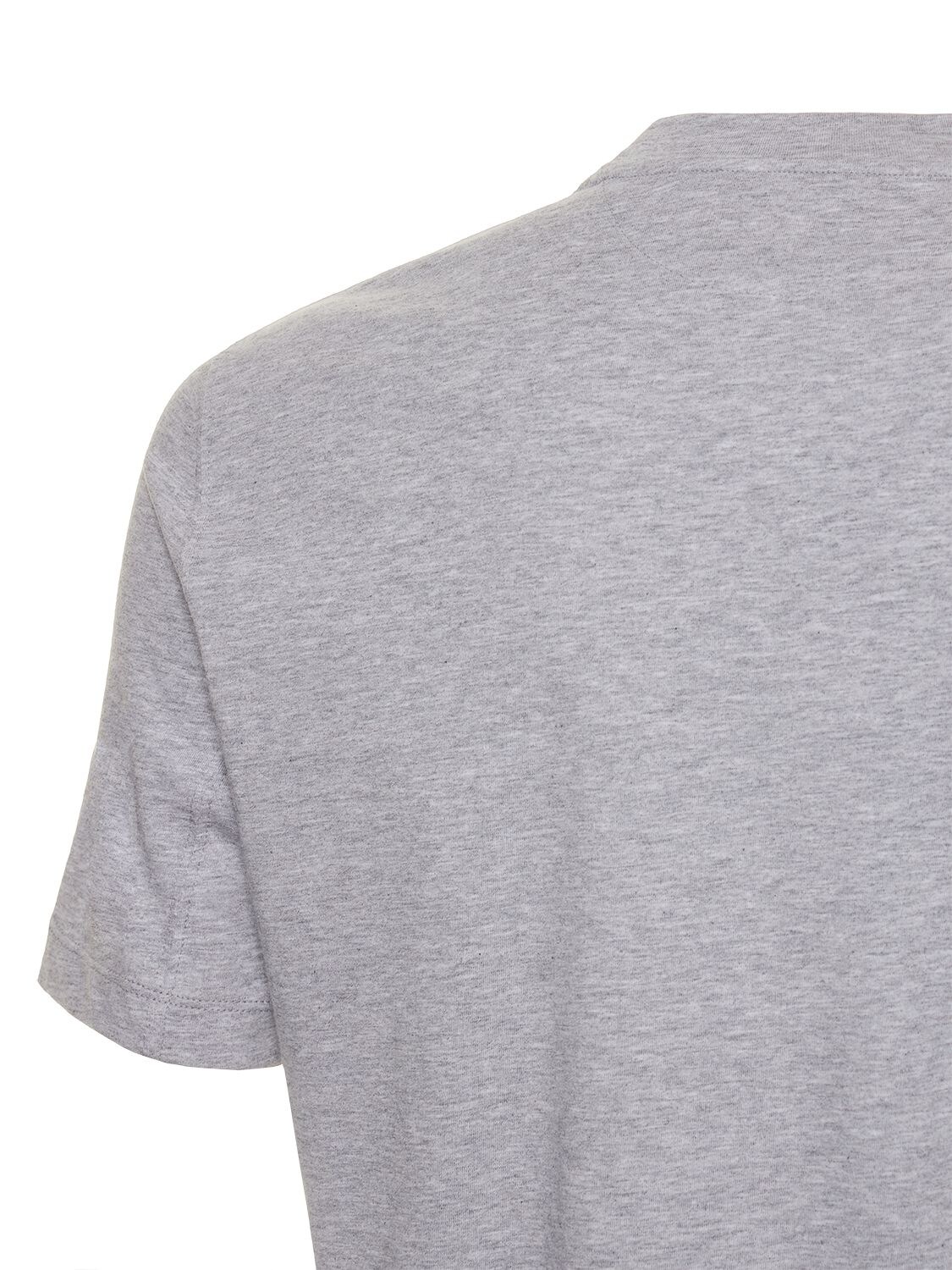 Shop Brunello Cucinelli Crewneck Cotton T-shirt In Grey