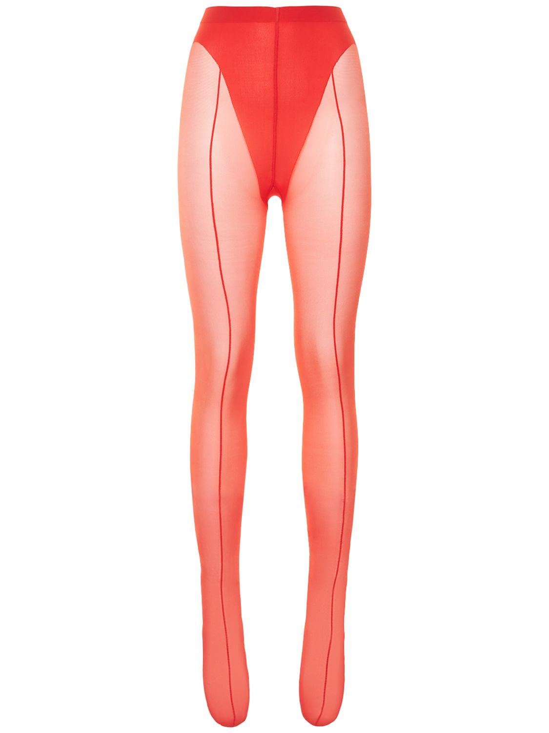 Wolford Mugler X  A Tights In Red