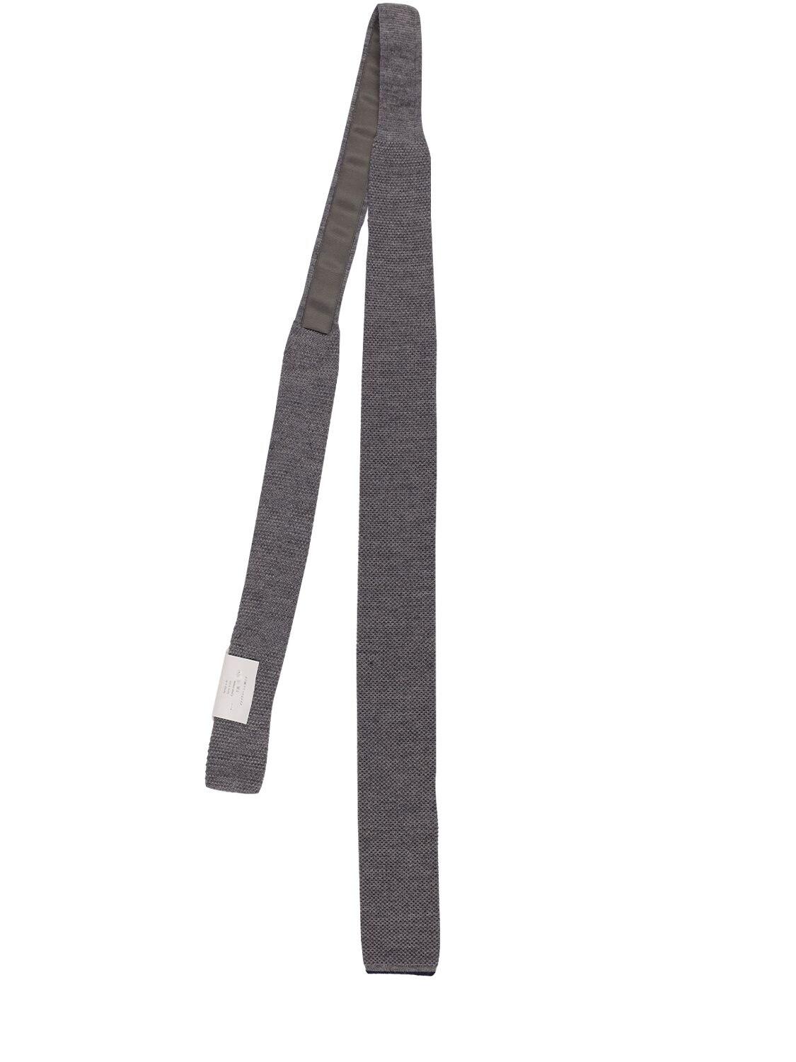 Brunello Cucinelli Wool Knit Tie In Grey,navy