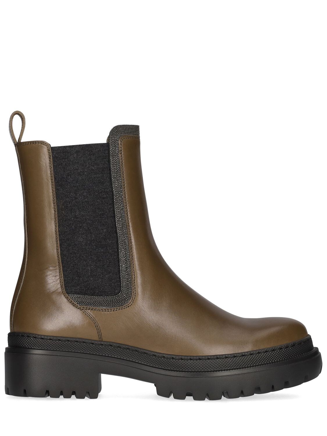BRUNELLO CUCINELLI 35MM LEATHER CHELSEA BOOTS