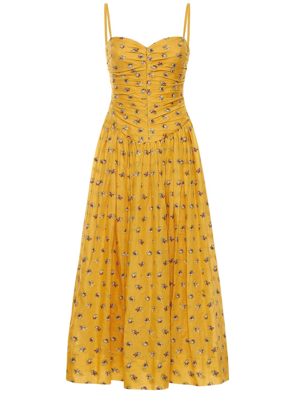 TORY BURCH Garden Rose Embroidered Midi Dress for Women