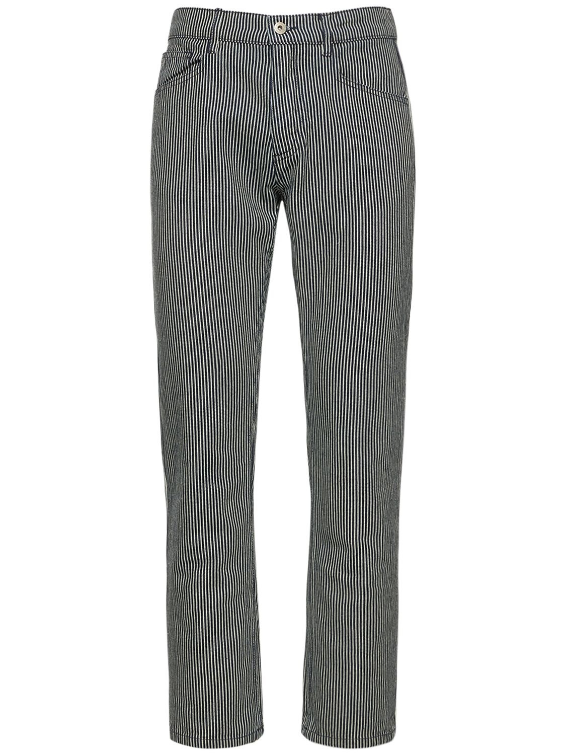 GIMAGUAS 23cm Straight Five Pocket Cotton Jeans