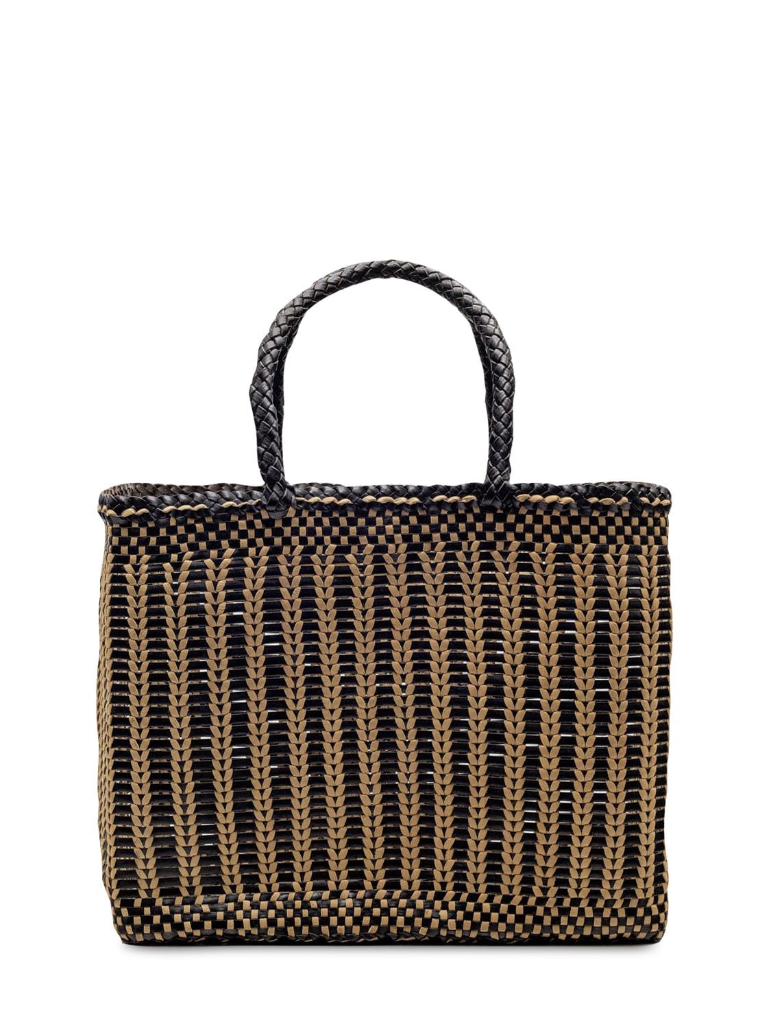 Dragon Diffusion Bali Big Leather Basket Tote Bag In Brown