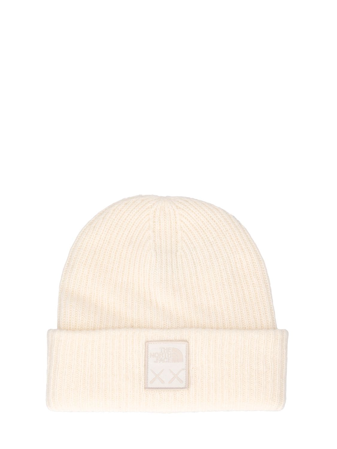 The North Face Kaws Beanie Hat In Moonlight Ivory