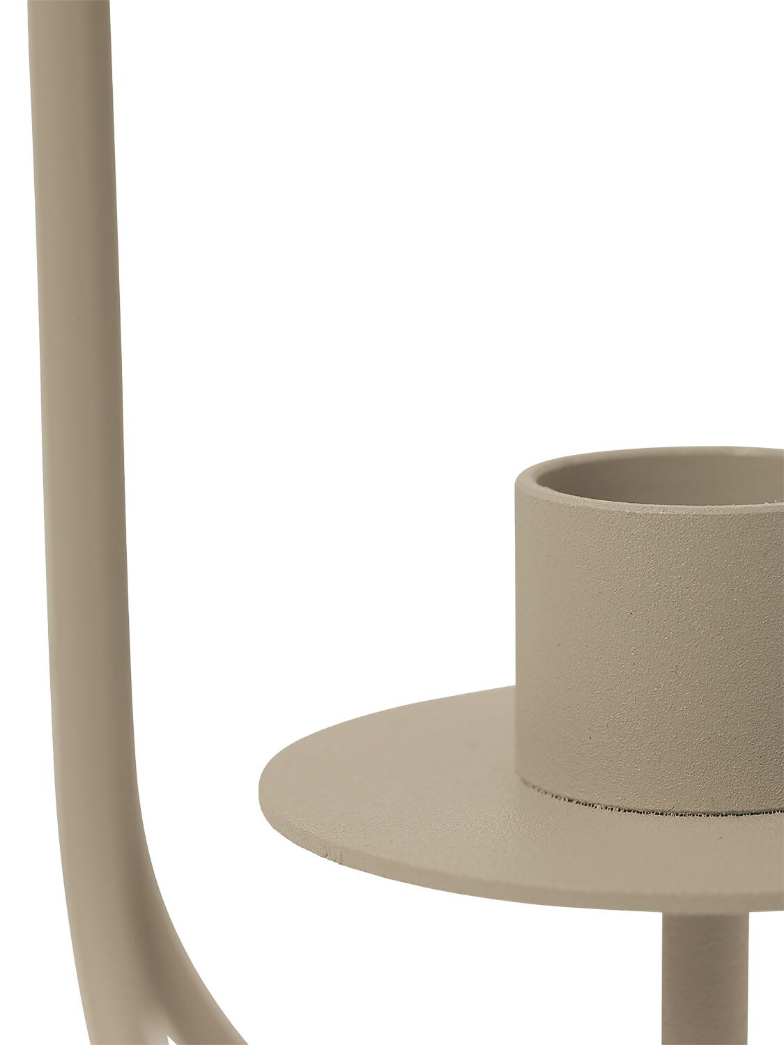 Shop Ferm Living Sway Iron Candelabra In Cashmere