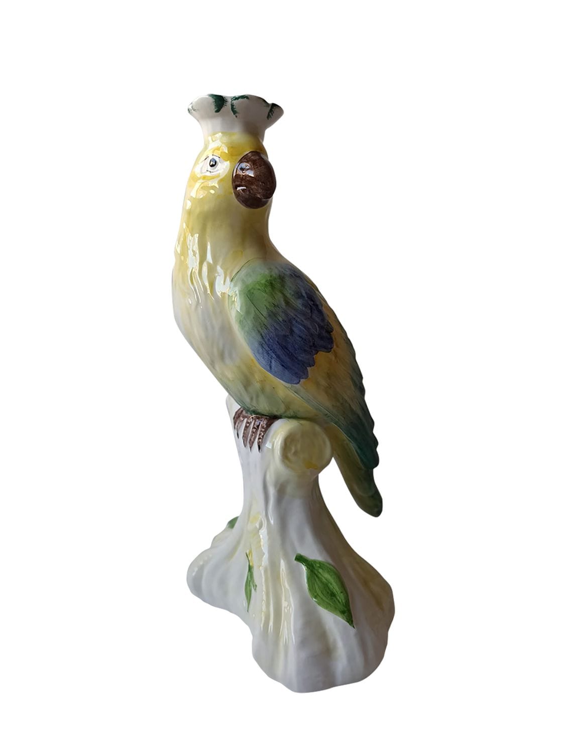 Les Ottomans Parrot Candleholder In Multicolor