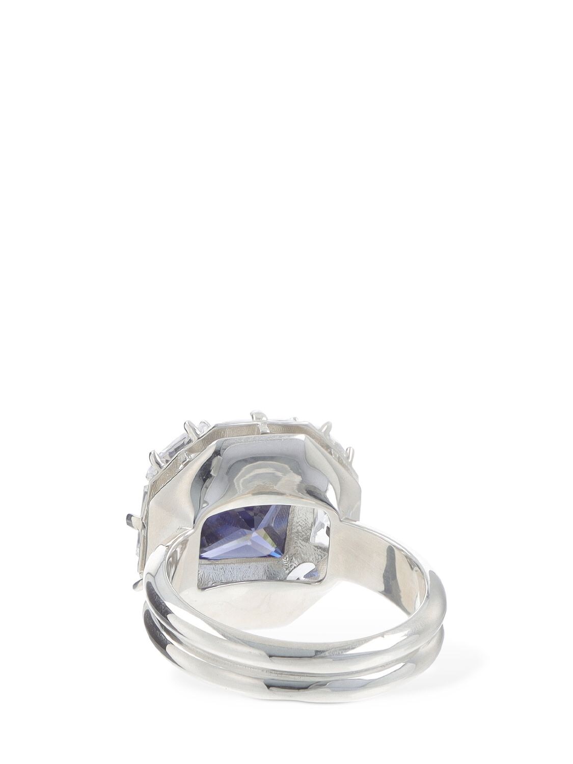 Shop Hatton Labs Crown Stone Ring In Blue