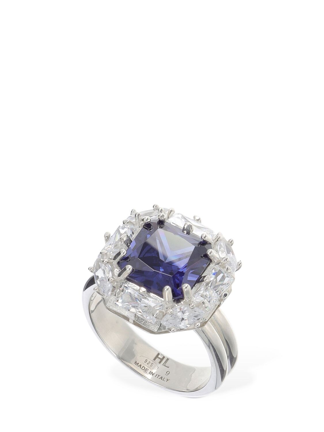 Shop Hatton Labs Crown Stone Ring In Blue