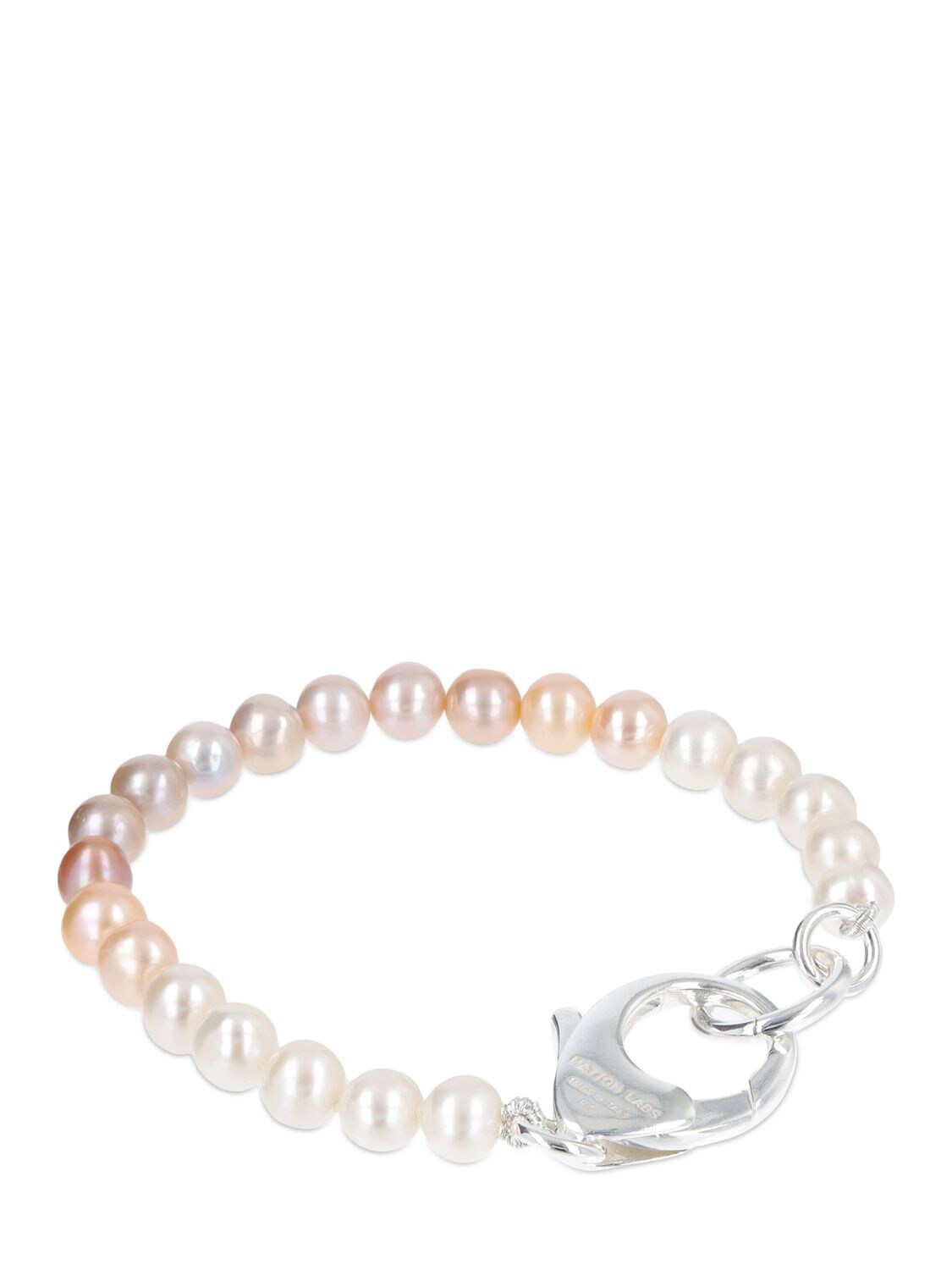 Shop Hatton Labs Gradient Pearl Bracelet In Multi,pearl