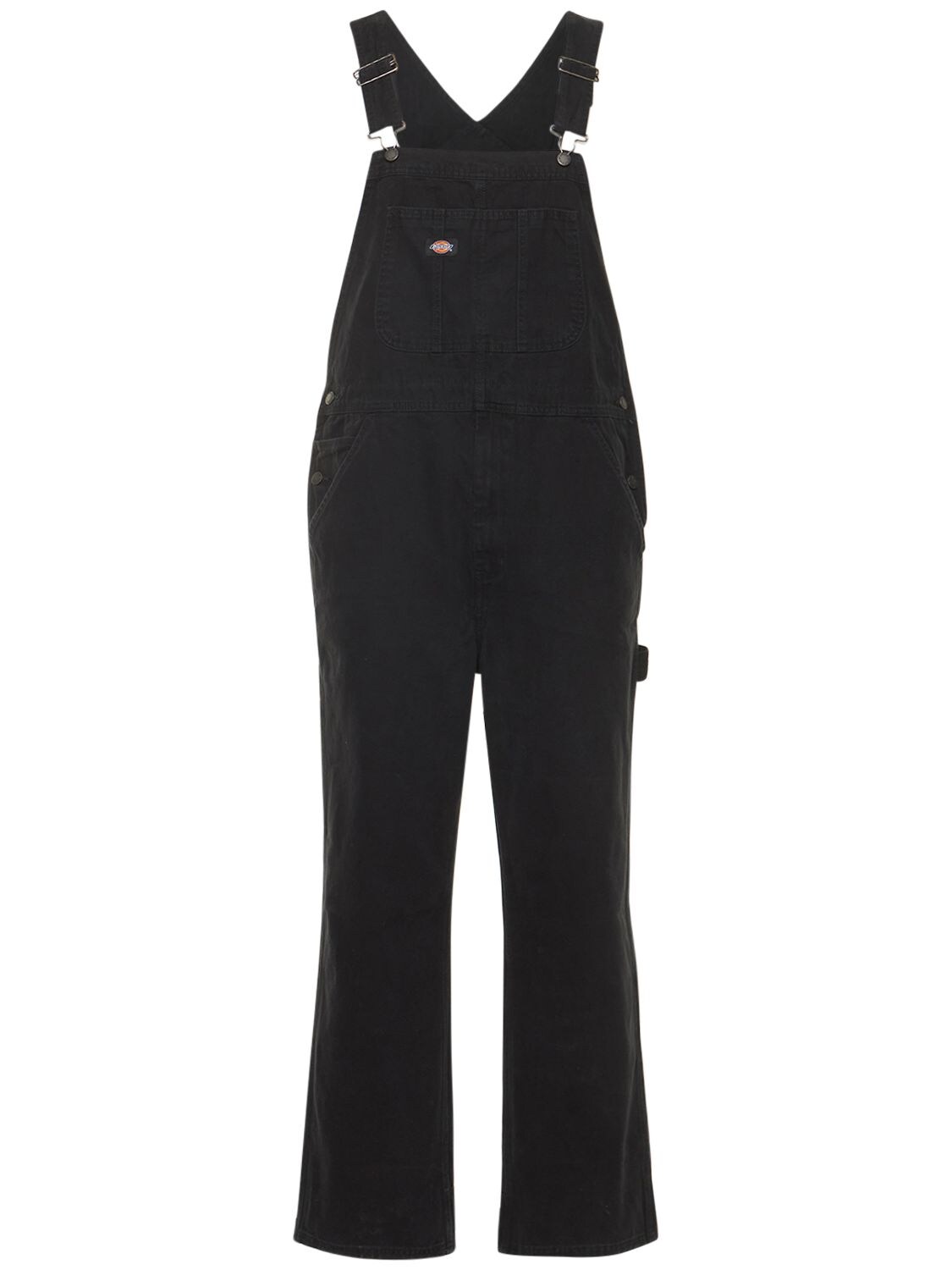 Dickies Duck Cotton Canvas Classic Overalls In Black