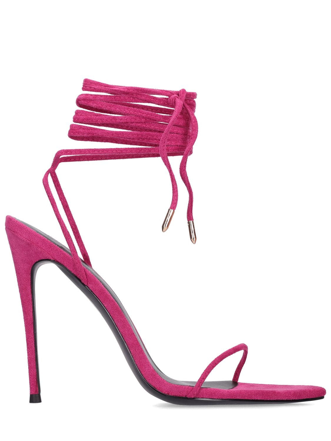 Femme La 110mm Luce Minimale Lace-up Sandals In Fuchsia