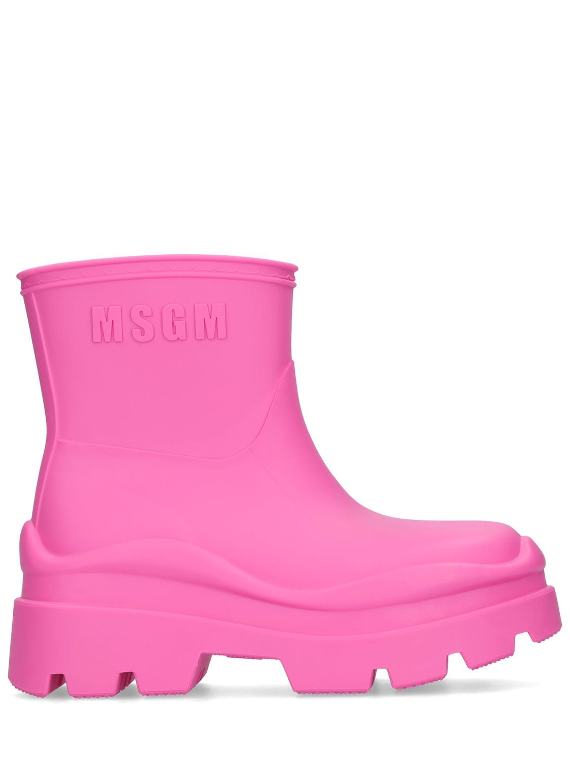 MSGM 60MM RUBBER ANKLE BOOTS