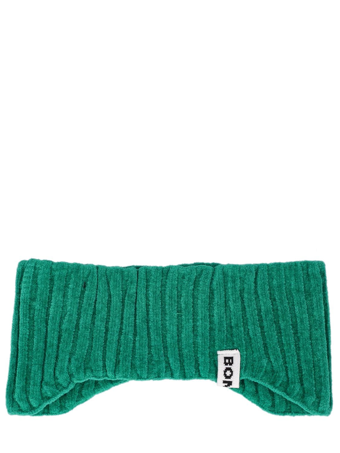 Bonsai Ribbed Cotton & Lyocell Headband In Green