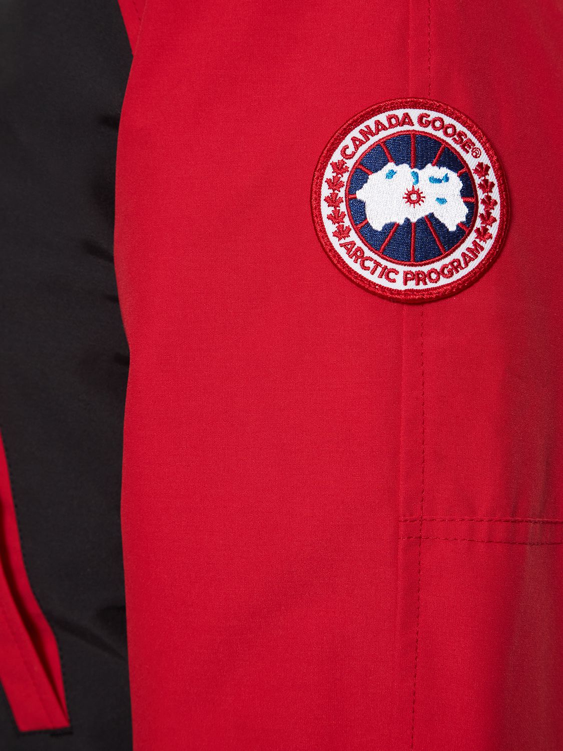 Shop Canada Goose Chilliwack Bomber Down Jacket In Red,navy