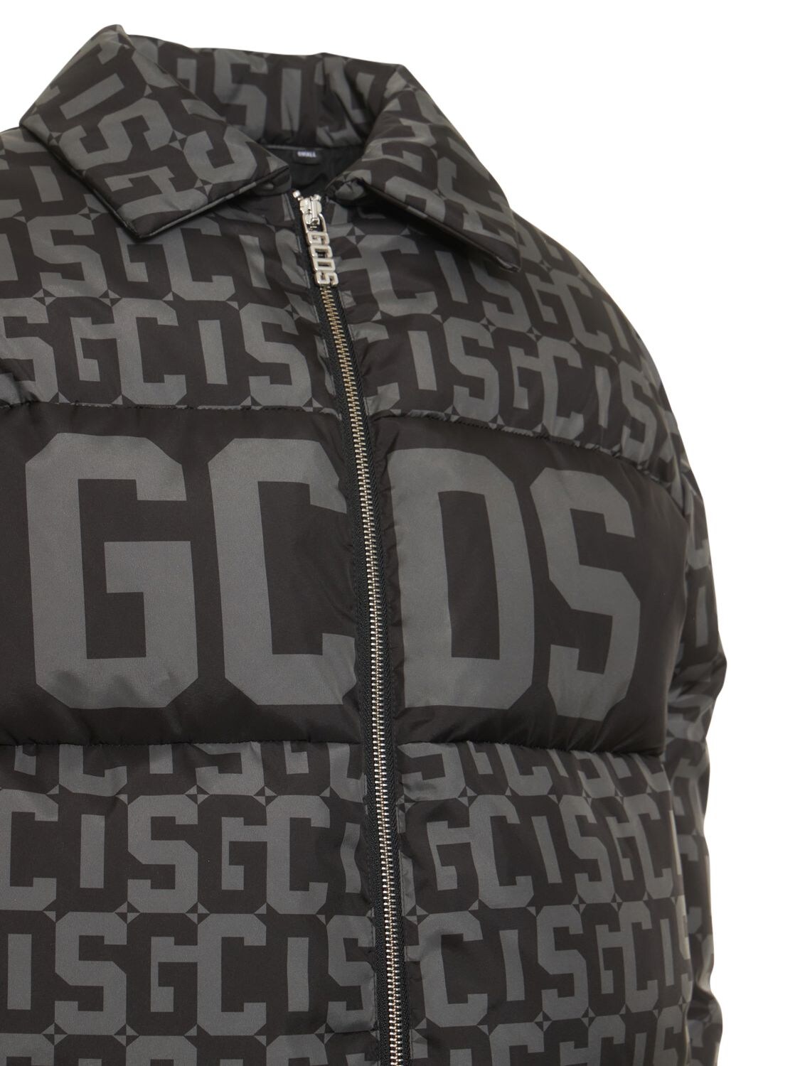 Gcds monogram-print Cropped Puffer Jacket - Farfetch